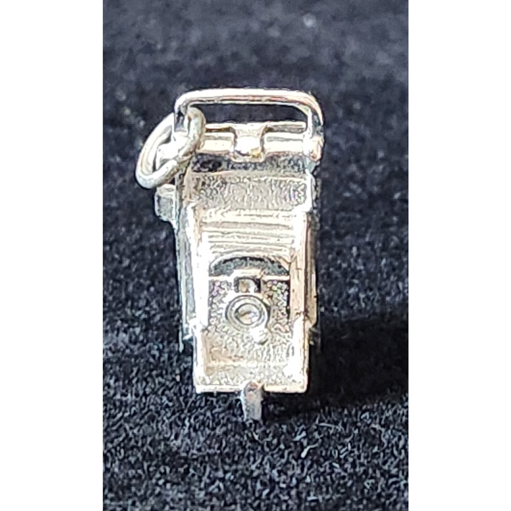 CAMERA with Photo Vtg Griffith & Sons 925 Sterling Silver Charm for Bracelet NOS